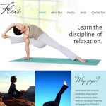 Yoga or fitness website by Celeste Graphics, affordable frelance graphic and web designer in Manila, Philippines